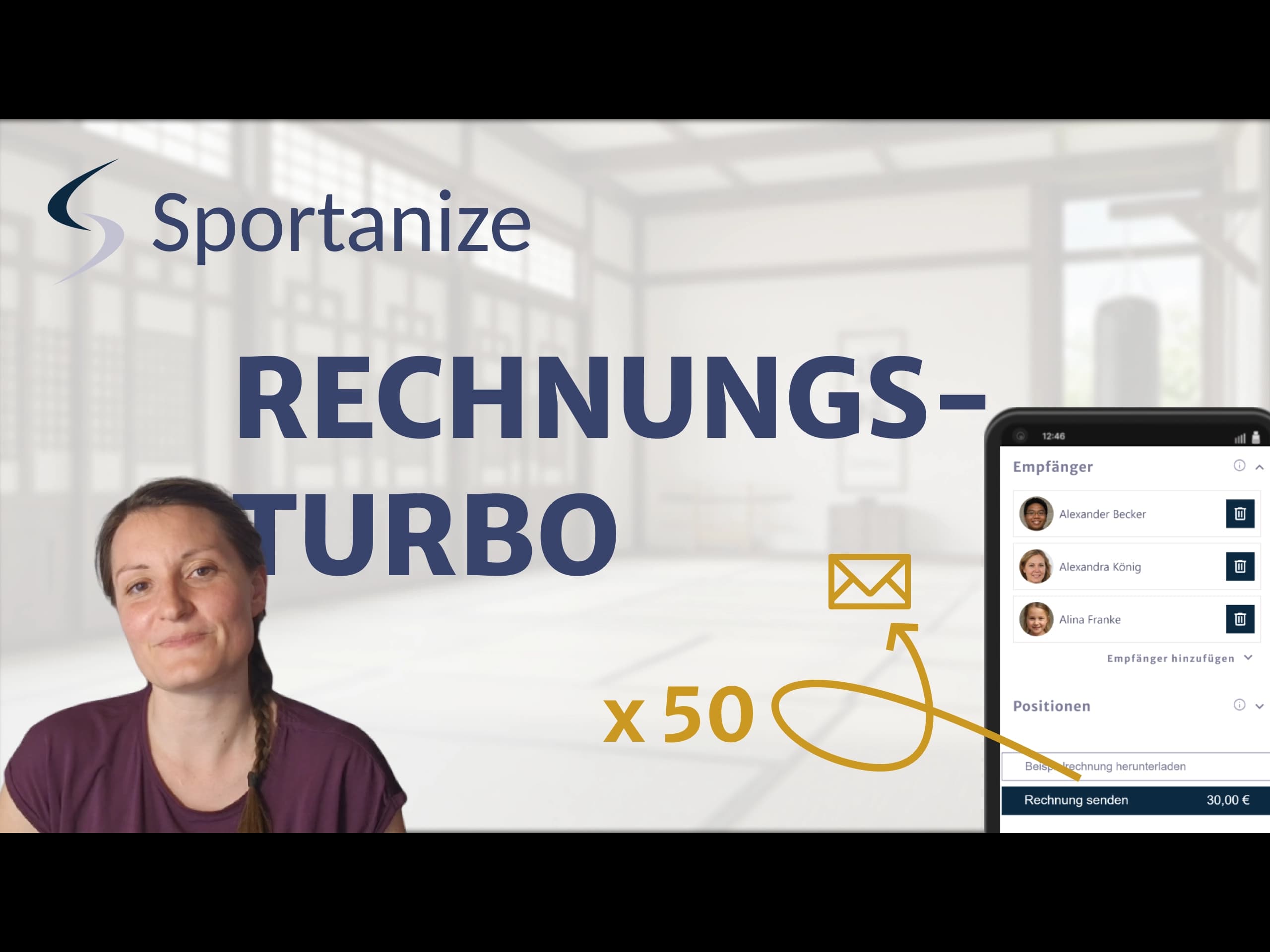 Thumbnail with title for video